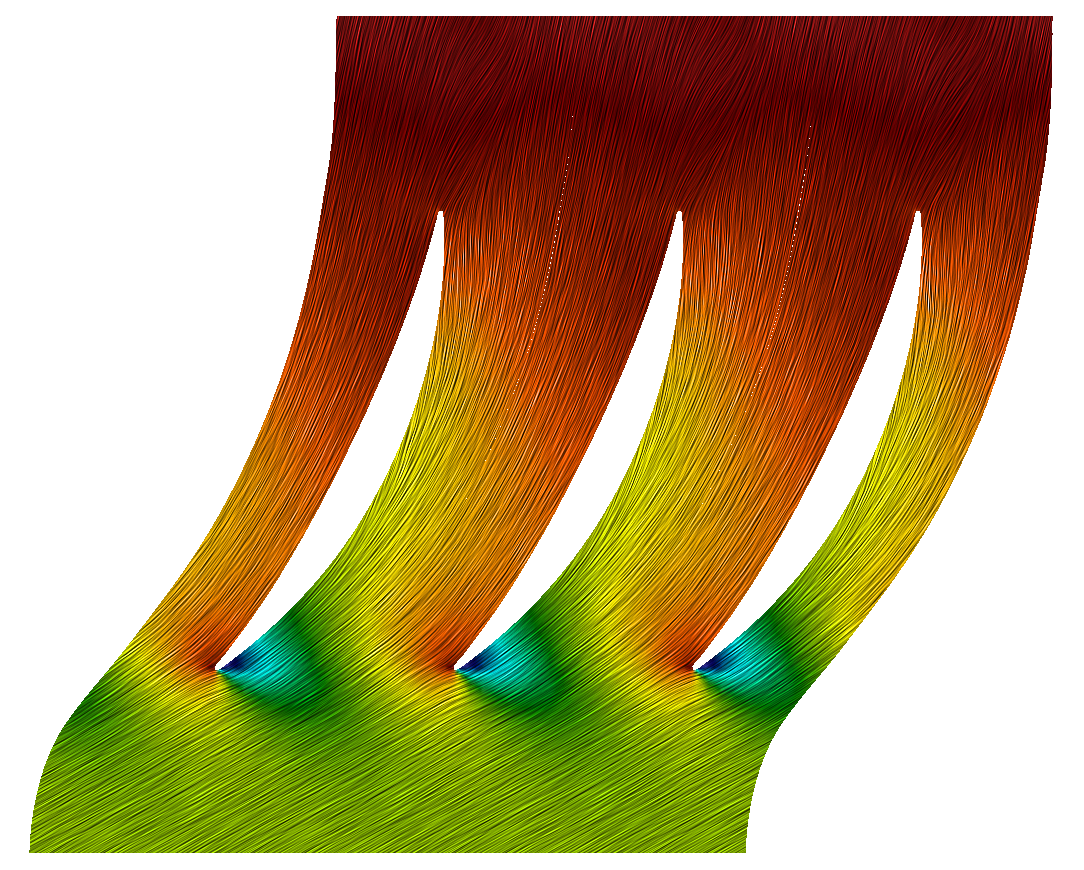 20% Blade to blade slice Axial Compressor NASA Rotor 67 CFD