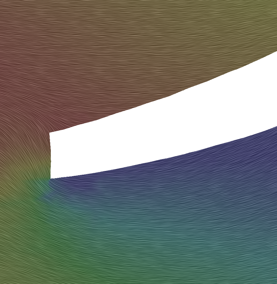 CFturbo-TurbomachineryCFD-radial-turbine-unwrapped-blade-slice-leading-edge-detail