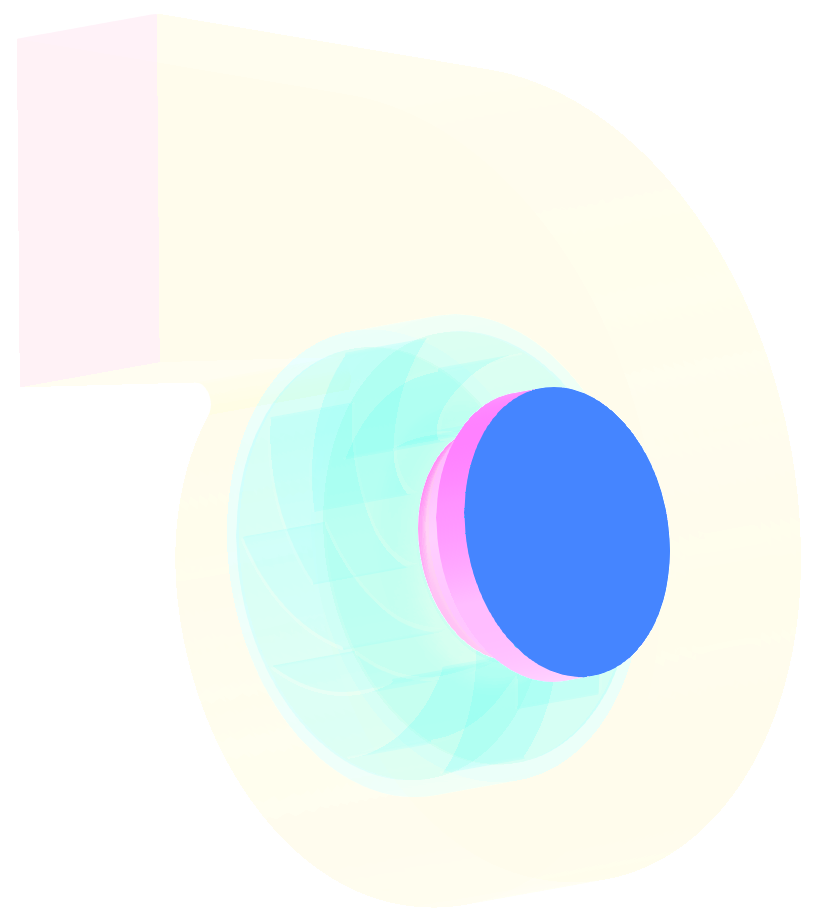TCAE TCAD Centrifugal Fan Components Suction