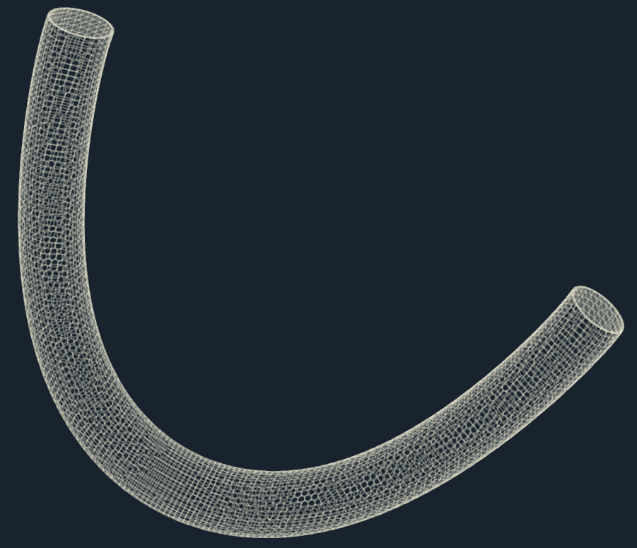 TCAE Pipe Mesh for CFD