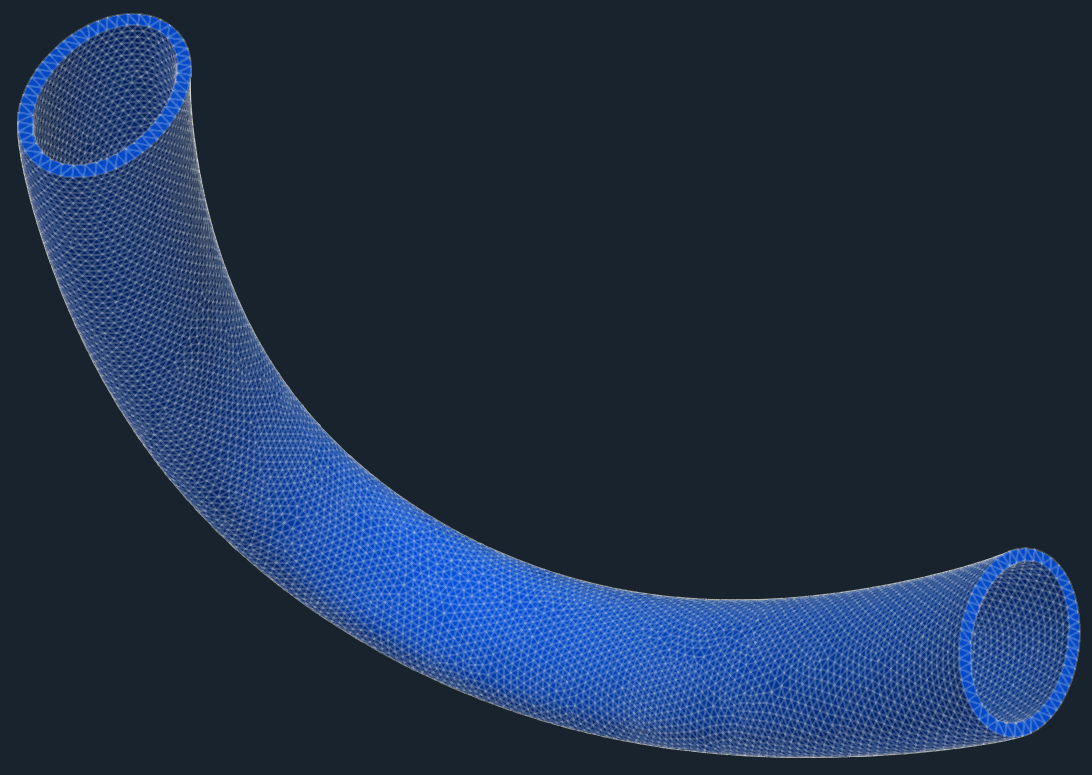 TCAE Pipe Mesh for FEA