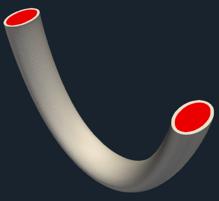 TCAE tutorial Pipe FSI GUI interface