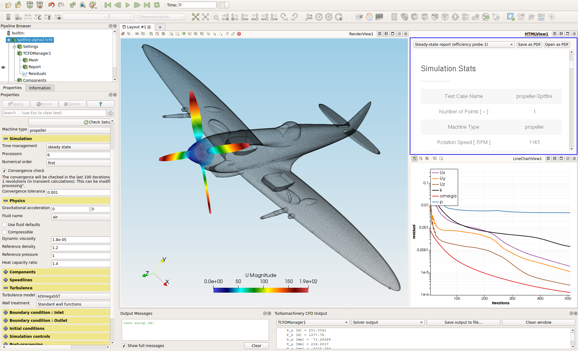 TCFD tutorial Spitfire interface