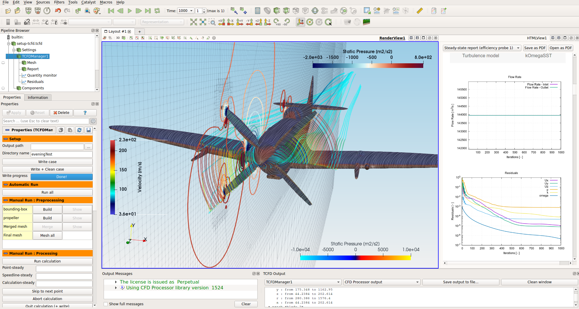 TCFD Spitfire Aircraft Graphical Interface GUI example