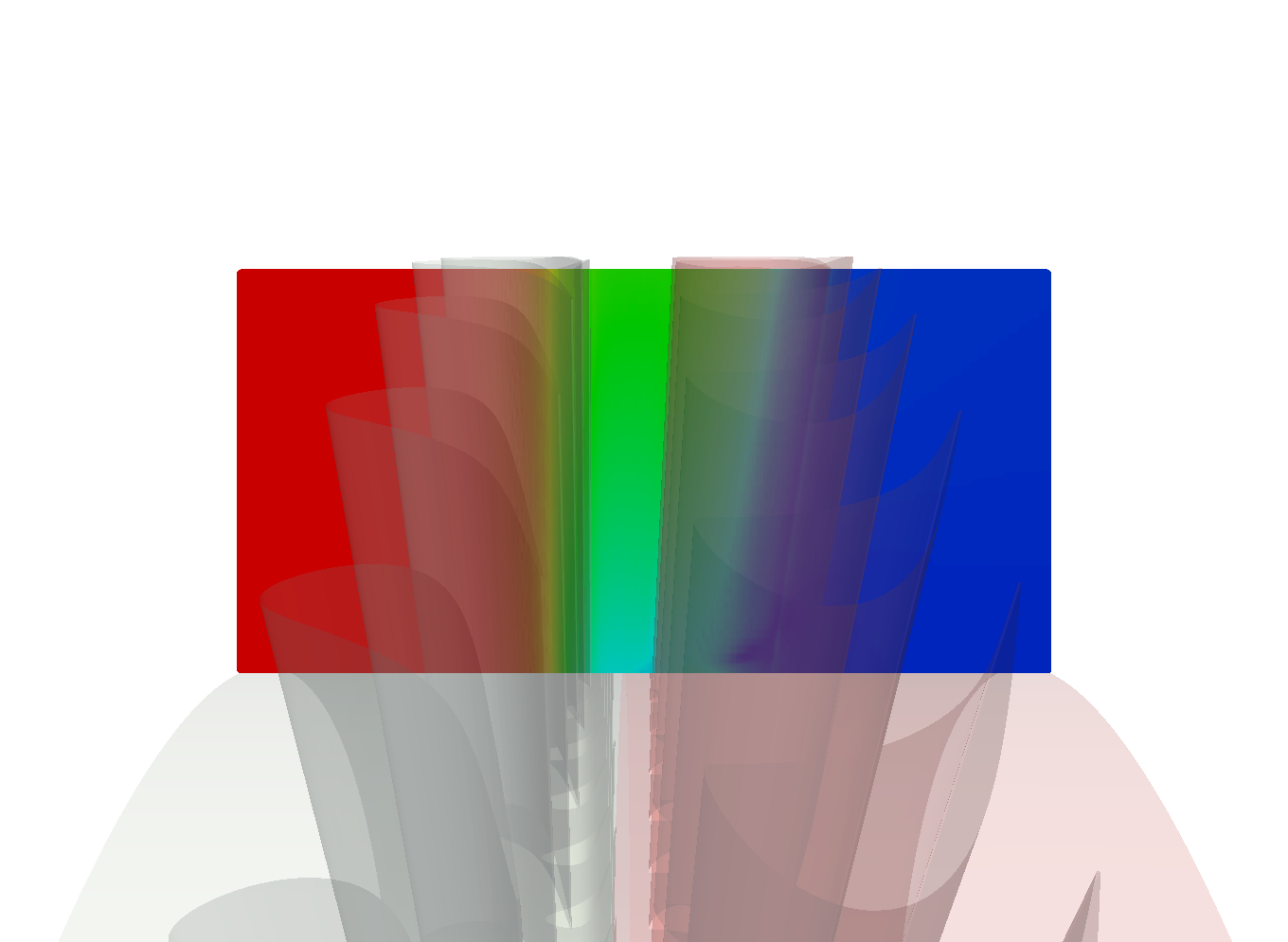turbomachinery CFD Axial turbine total pressure per interfaces