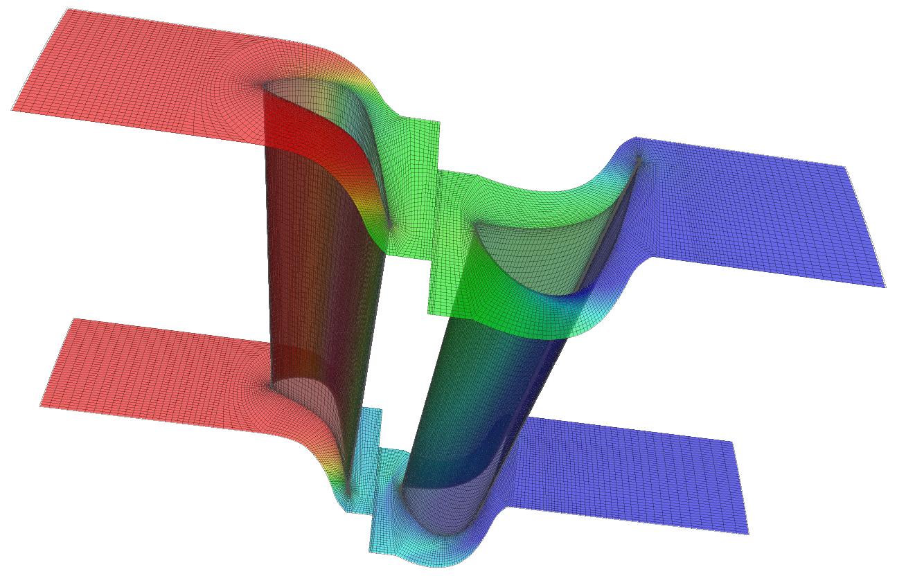 CFD axial Mesh segment run mass flow rate