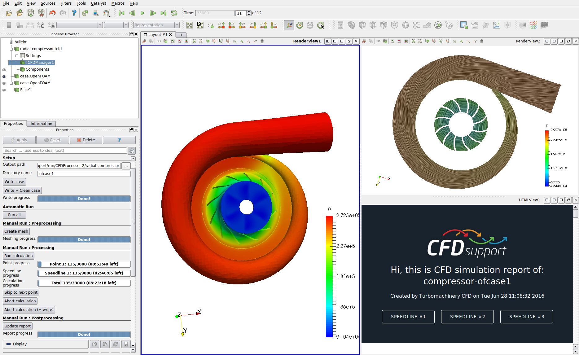 CFturbo mixed flow water pump z+ view STL model