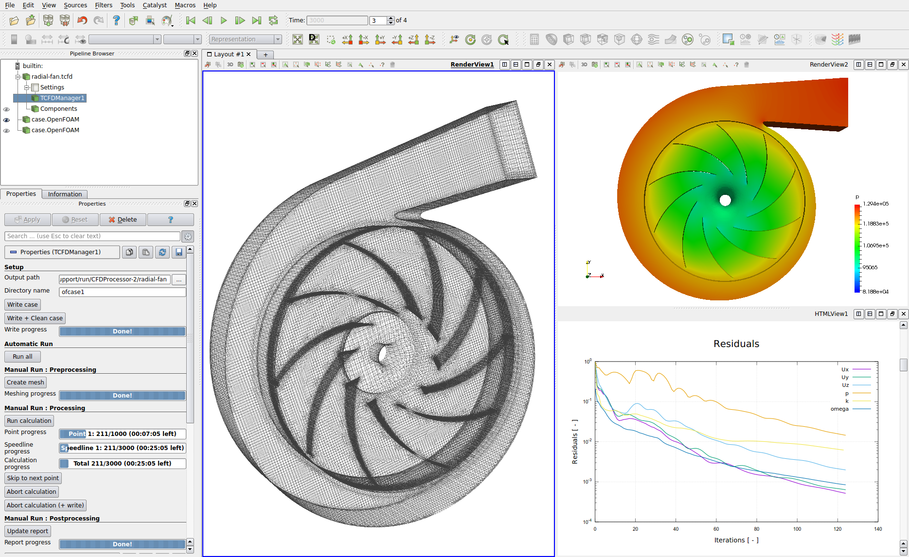 CFturbo mixed flow water pump z+ view STL model