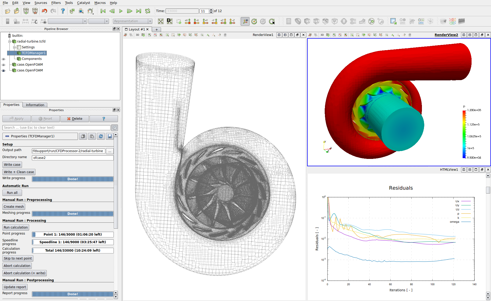 CFturbo mixed flow water pump z+ view STL model