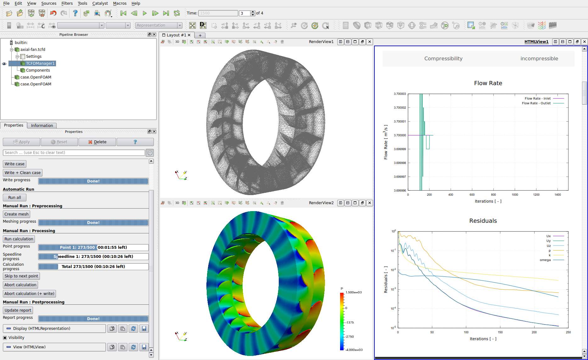 CFD axial fan mesh background mesh snappyHexMesh
