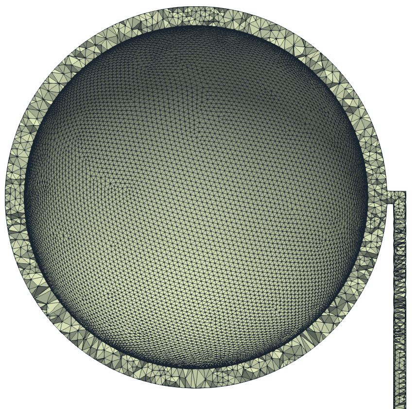 TCAE GUI FEA mesh beam ball benchmark