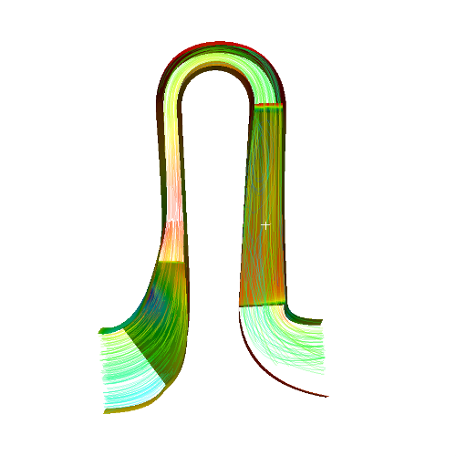 Compressor right view streamtraces velocity