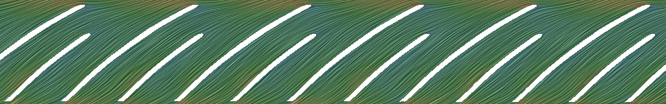 CFturbo-TurbomachineryCFD-radial-compressor-unwrapped-blade-slice-pressure-streamtraces