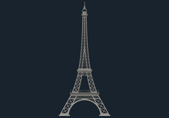 eiffel tower cfd openfoam model view