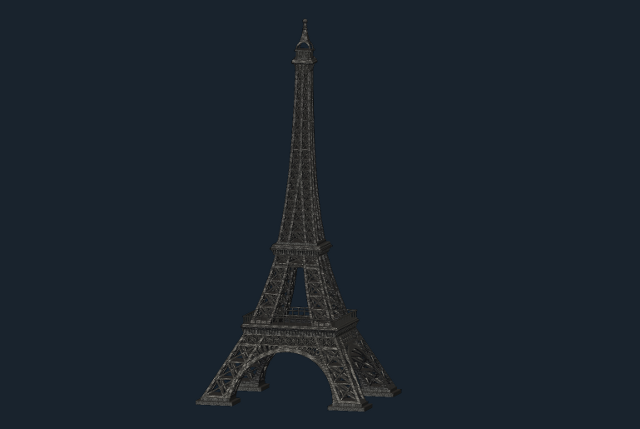 eiffel tower cfd openfoam model view