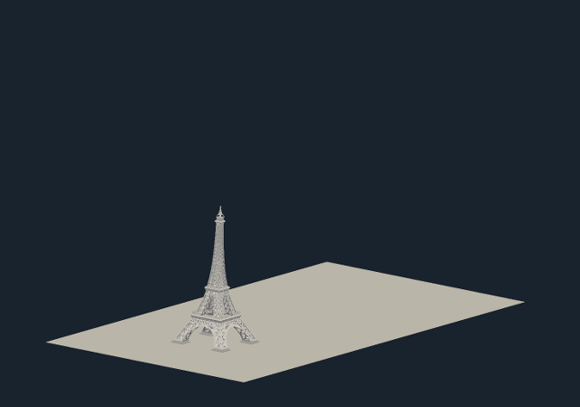 eiffel tower cfd openfoam model view