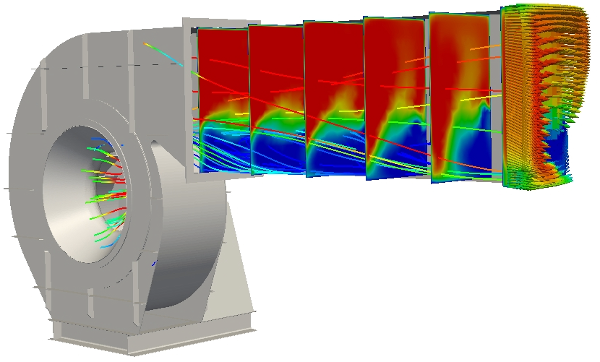 mechanical fan pressure velocity cfd openfoam