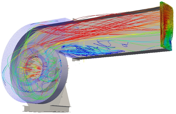 mechanical fan openfoam cfd velocity streamtraces