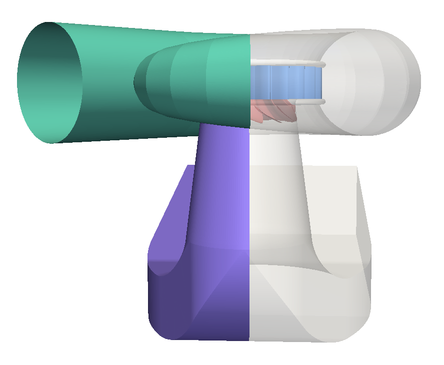 Francis turbine turbomachinery CFD view 3