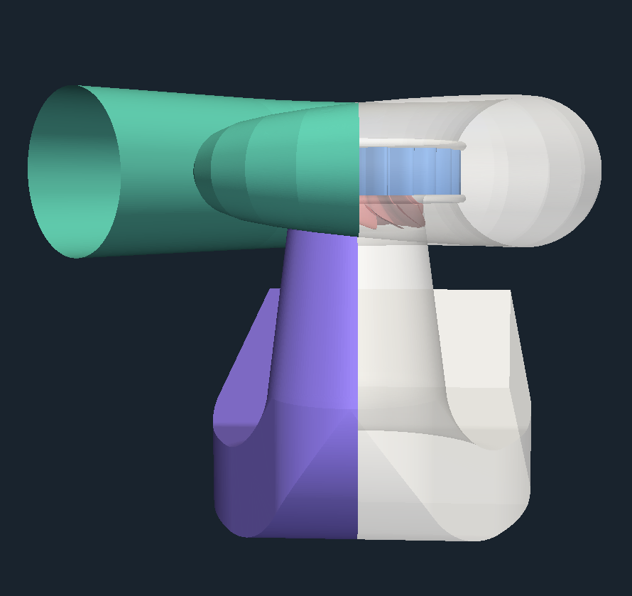 CFD Francis Water Turbine Front View