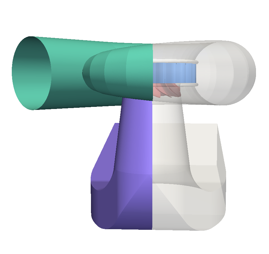 CFD Francis Water Turbine Front View
