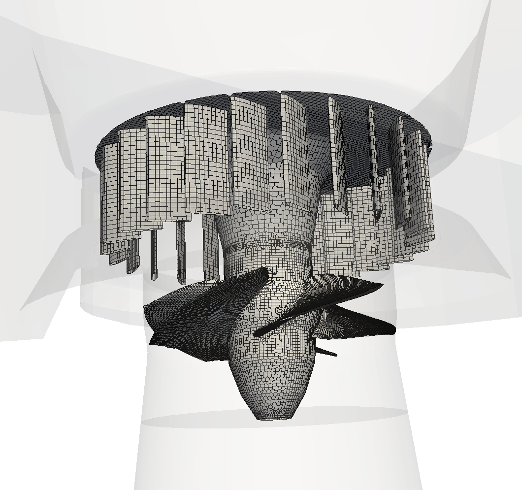Kaplan turbine turbomachinery CFD view 1