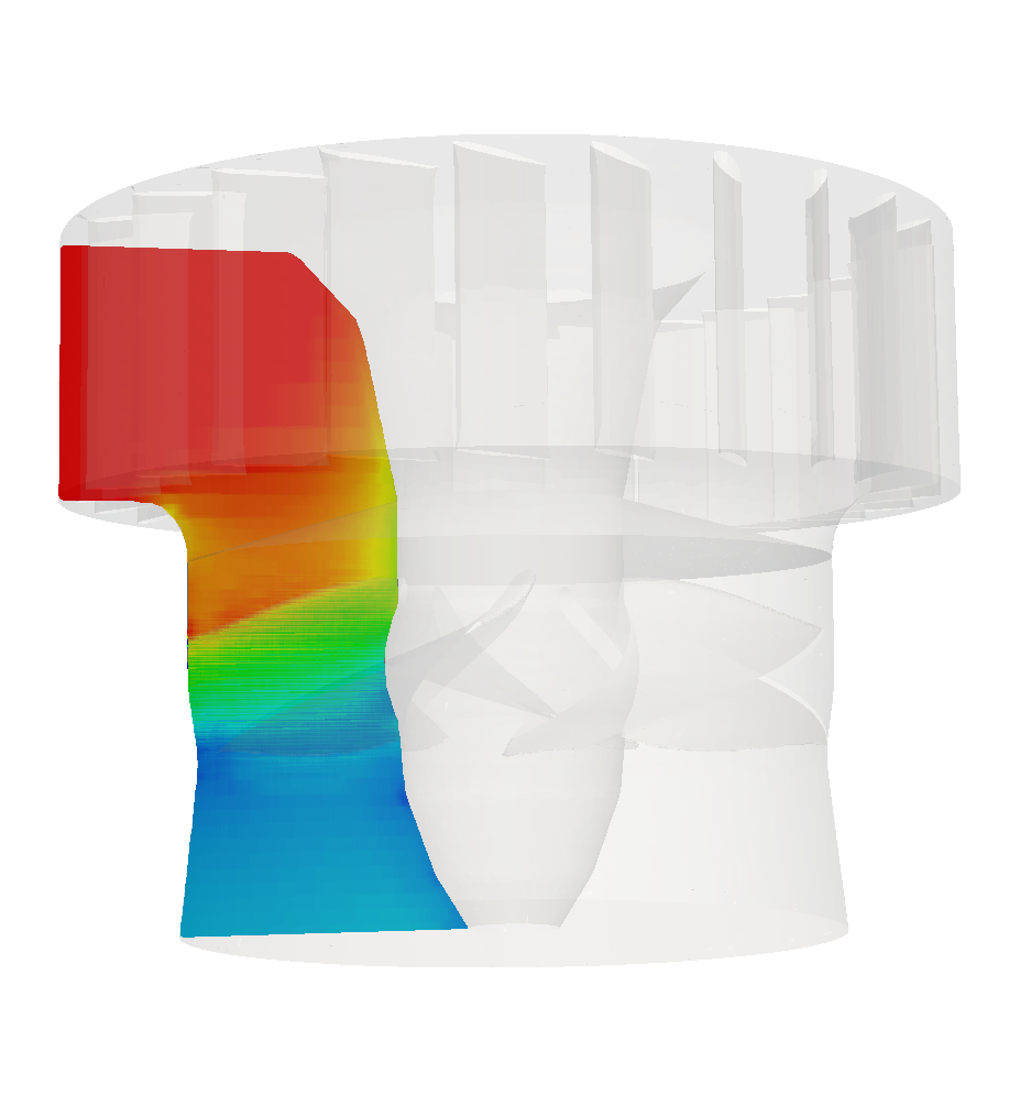 turbomachinery CFD Kaplan turbine pressure