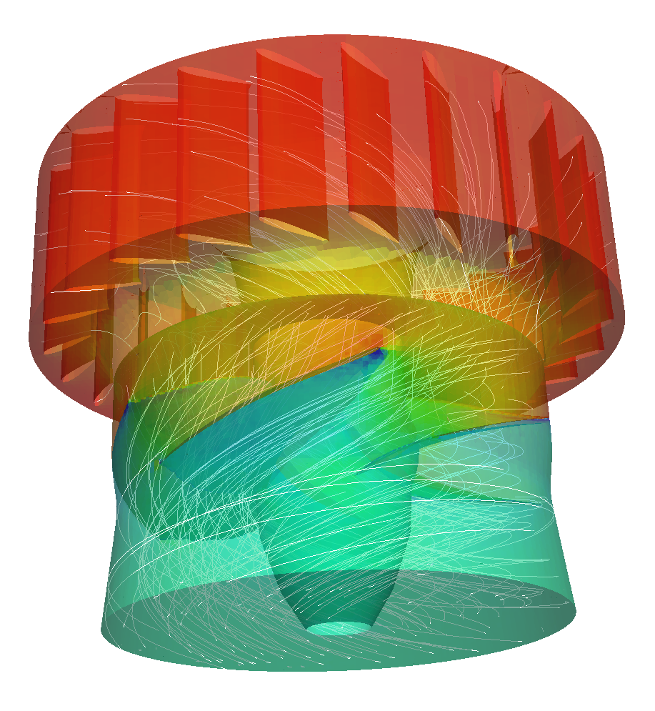 turbomachinery CFD Kaplan turbine pressure