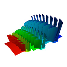 Axial stage pressure distribution